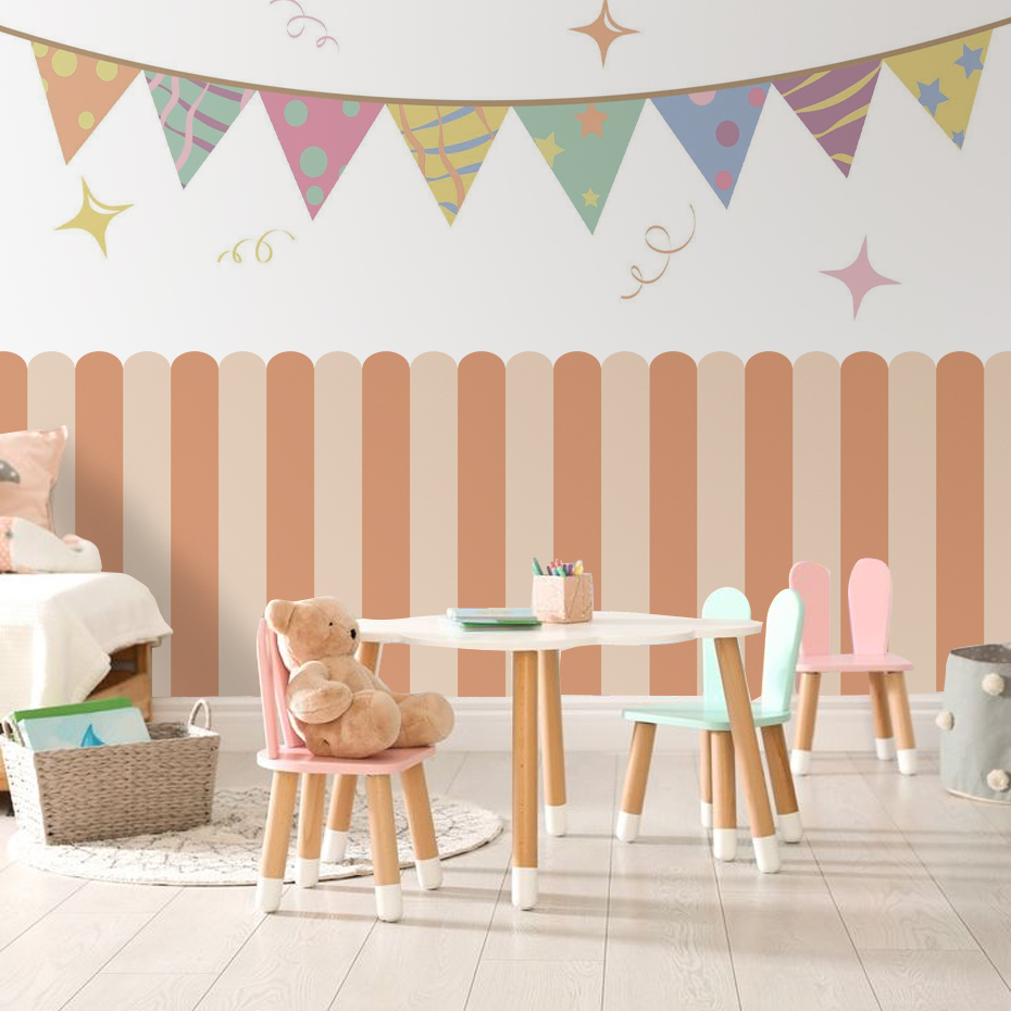 Multicolor Vertical Striped Ar - Baby Nursery Pictures recension och pris
