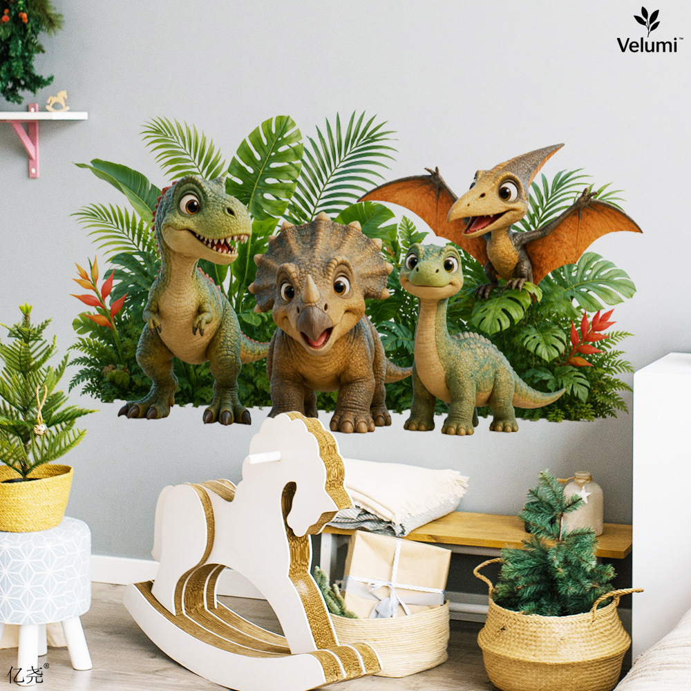 Cute 3D Dinosaur Wall Stickers - Baby Nursery Decals recension och pris