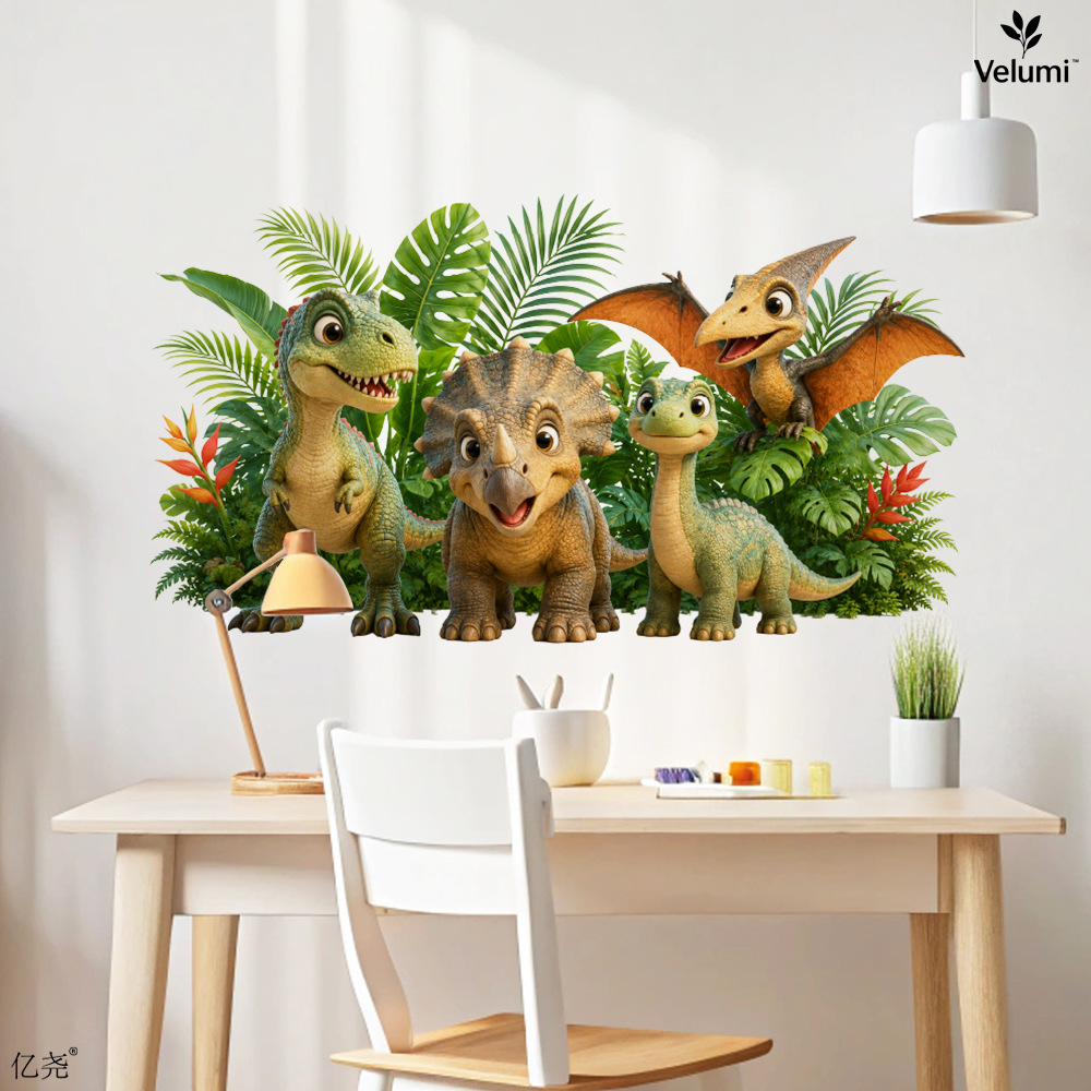 Cute 3D Dinosaur Wall Stickers - Baby Nursery Decals recension och pris
